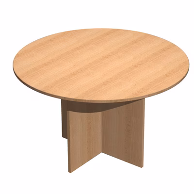 Immagine di Tavolo riunione tondo EASYSPACE D120 faggio
