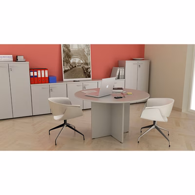 Immagine di Tavolo riunione tondo EASYSPACE D120 grigio