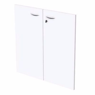 Immagine di Coppia ante librerie c/serratura EASYSPACE cm 80x67 bianco