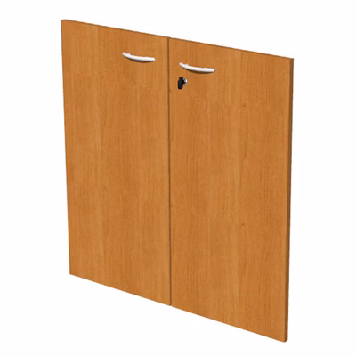 Immagine di Coppia ante librerie c/serratura EASYSPACE cm 80x67 noce