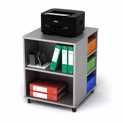 Immagine di Mobile multifunzione su ruote cm 56x60xH70,5 grigio