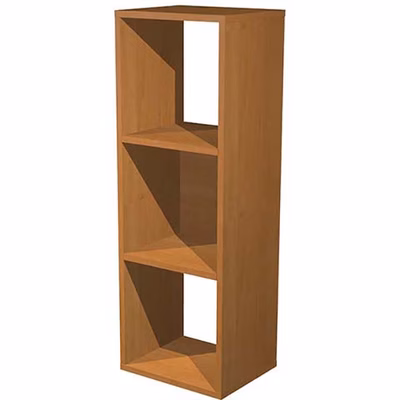 Immagine di Libreria a 3 caselle CHECKER cm 35,9x29,2x103,9 noce chiaro