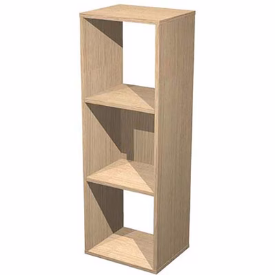 Immagine di Libreria a 3 caselle CHECKER cm 35,9x29,2x103,9 rovere