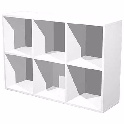 Immagine di Libreria a 6 caselle CHECKER cm 104,1x29,2x69,8 bianco