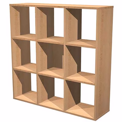 Immagine di Libreria a 9 caselle CHECKER cm 104,1x29,2x103,9 faggio