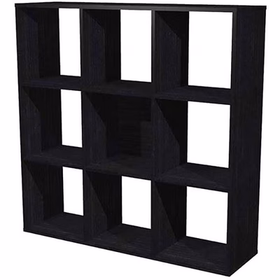 Immagine di Libreria a 9 caselle CHECKER cm 104,1x29,2x103,9 nero venato