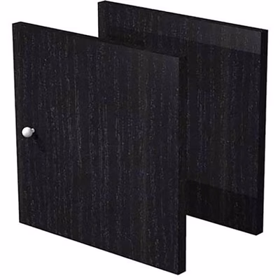 Immagine di Set 2 antine per libreria CHECKER cm 32,2x32,1 nero venato