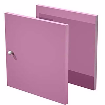 Immagine di Set 2 antine per libreria CHECKER cm 32,2x32,1 viola scarlatto