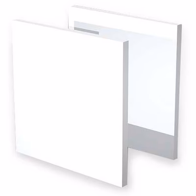 Immagine di Set 2 dietri per libreria CHECKER cm 32,2x32,1 bianco