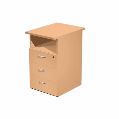 Immagine di Cassettiera 3 cassetti EASYSPACE cm 43x60x72 faggio