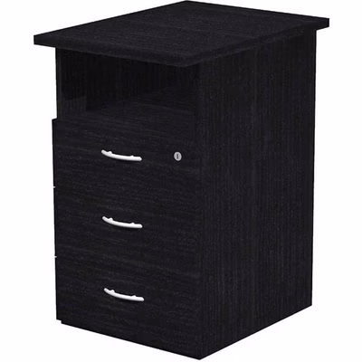 Immagine di Cassettiera 3 cassetti EASYSPACE cm 43x60x72 nero venato