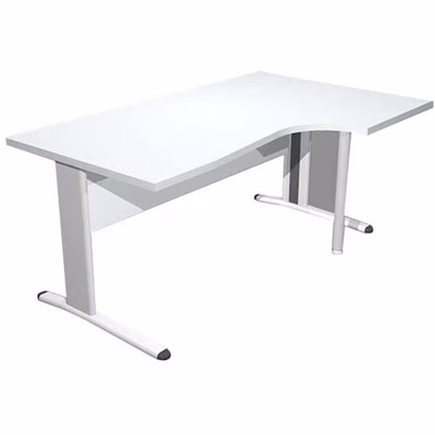 Immagine di Workstation destra EASYSPACE cm 160x60/80/100x72 bianca