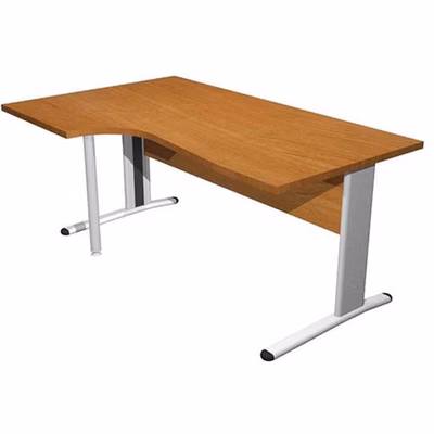 Immagine di Workstation sinistra EASYSPACE cm 160x60/80/100x72 noce