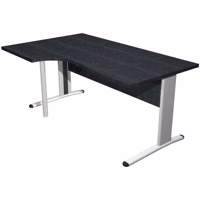 Immagine di Workstation sinistra EASYSPACE cm 160x60/80/100x72 nero venato