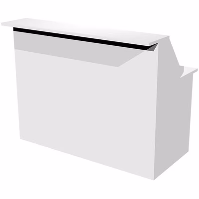 Immagine di Modulo reception WELCOME cm 140x76,1xH117 bianco