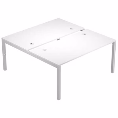 Immagine di Modulo iniziale bench 2 posti WORK cm 120x168 piano bianco