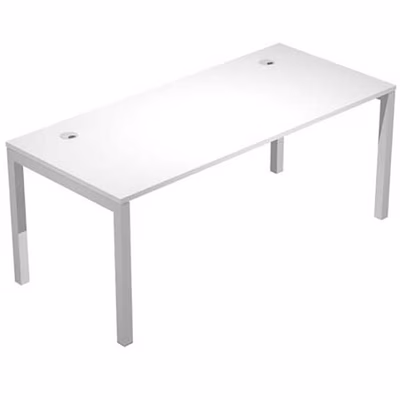 Immagine di Scrivania WORK cm 180x80 piano bianco