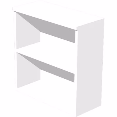 Immagine di Libreria bassa a giorno WORK cm 90x46x85 bianco