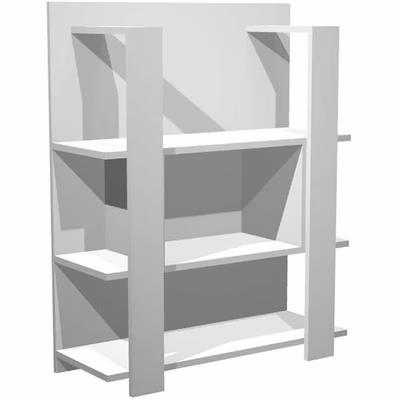 Immagine di Libreria 15115 cm 100x38,6x123,6 finitura bianca