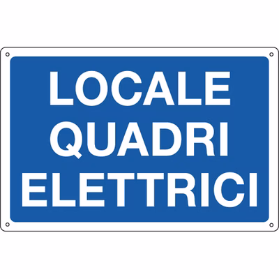 Immagine di Cartello alluminio 30x20 - Locale Quadri Elettrici