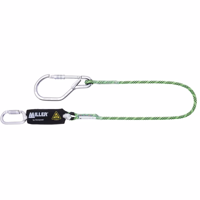 Immagine di Cordino HONEYWELL KERMANTEL Edge tested l 1.50 con moschettone ponteggio colore verde