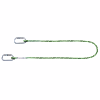 Immagine di Cordino HONEYWELL Kernmantle tested con 2 moschettoni twistlock colore verde