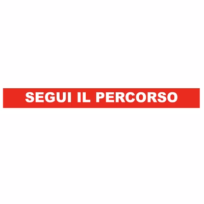 Immagine di Adesivo calpestabile PVC striscia 100x10 PERCORSO ro