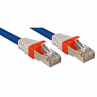 Immagine di Cavo di Rete Patch Cat.6(A) SSTP - S/FTP PIMF 10 GBit privo di alogeni, blu, 1m