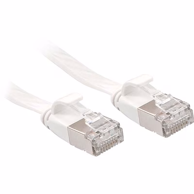 Immagine di Cavo di rete Flat U/FTP Cat.6A Bianco, 3m
