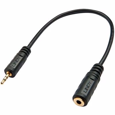 Immagine di Adattatore Audio Jack 2,5mm Maschio a 3,5mm Femmina, 20cm