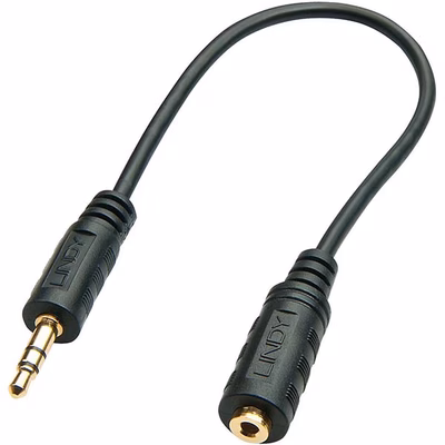 Immagine di Adattatore Audio Jack 3,5mm Maschio a Jack 2,5mm Femmina, 20cm