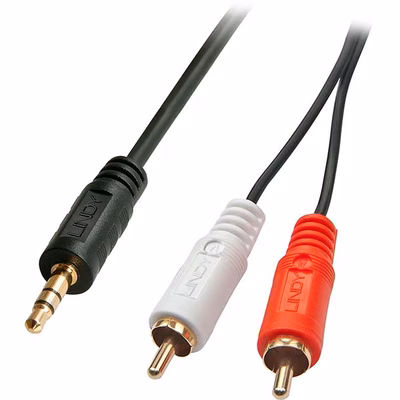 Immagine di Cavo Audio Stereo 3.5mm a 2xRCA Maschio/Maschio, 3m
