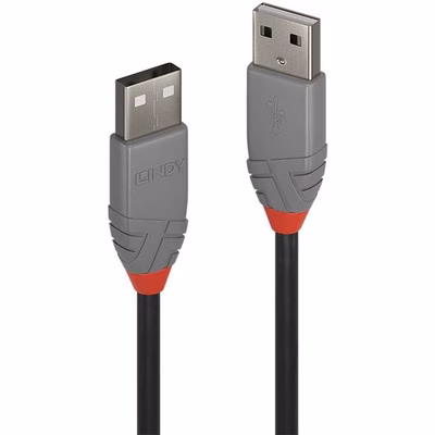 Immagine di Cavo USB 2.0 Tipo A ad A Anthra Line, 0.5m