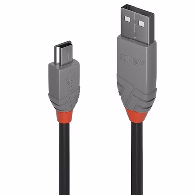 Immagine di Cavo USB 2.0 Tipo A a Mini B Anthra Line, 5m