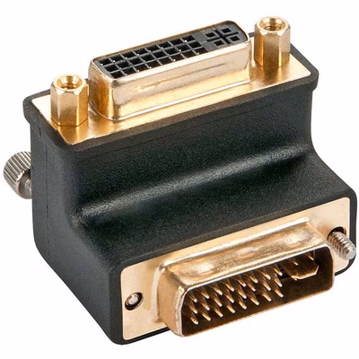 Immagine di Adattatore DVI-I Femmina / Maschio a 90°