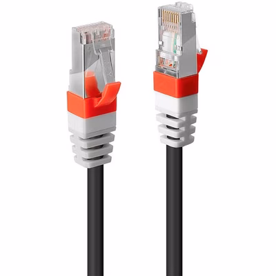 Immagine di Cavo di Rete Patch Cat.6(A) SSTP - S/FTP PIMF 10 GBit privo di alogeni, nero, 50m