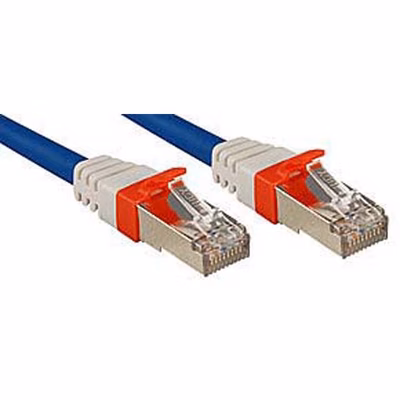 Immagine di Cavo di Rete Patch Cat.6(A) SSTP - S/FTP PIMF 10 GBit privo di alogeni, blu, 30m