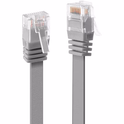 Immagine di Cavo di Rete Flat U/UTP Cat6 Grigio 3m