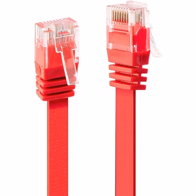 Immagine di Cavo di Rete Flat U/UTP Cat6 Rosso 2m
