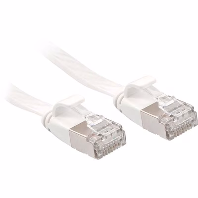 Immagine di Cavo di rete Flat U/FTP Cat.6A Bianco, 10m