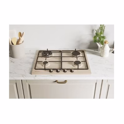 Immagine di Piano cottura gas acciaio inox Sabbia CANDY PIANO GAS CHW6BRAV4WGT 33802729