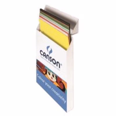 Immagine di Cartoncino canson colorline cm 50x70 g220 colori assortiti risma da 200 fogli