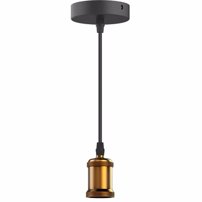 Immagine di Apparecchi Pisa Vintage Mat Brownbronze - Max 60W