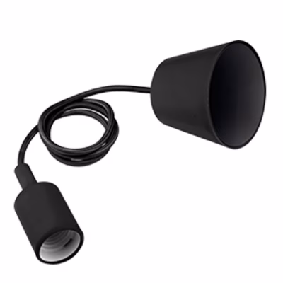 Immagine di Apparecchi Pisa Pendente Nero Per LED - Max 36W