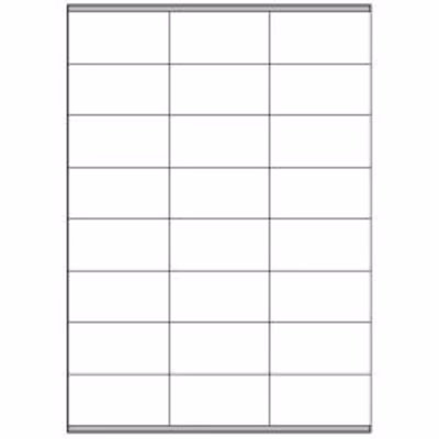 Immagine di 2400 etichette adesive bianche, con margini, per corrispondenza, pacchi, raccoglitori, cartelle por