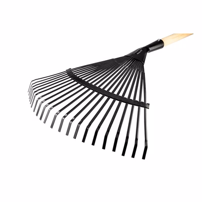 Immagine di Scopa per foglie testa in metallo manico in legno