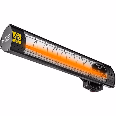 Immagine di Riscaldatore ad infrarossi 2000W IP65 lampada alogena dorata