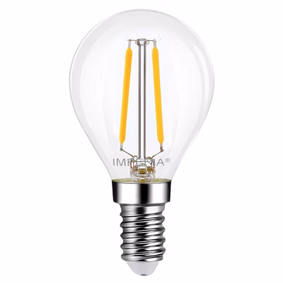 Immagine di Lampadina LED Sfera Filament Chiara E14 2W 2700K 250 Lumen luce calda
