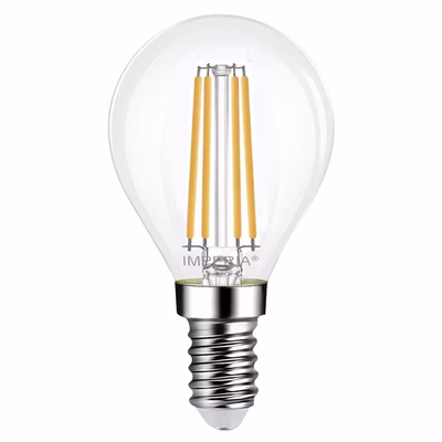 Immagine di Lampadina LED Sfera Filament Chiara E14 6W 4000K 810 Lumen luce naturale