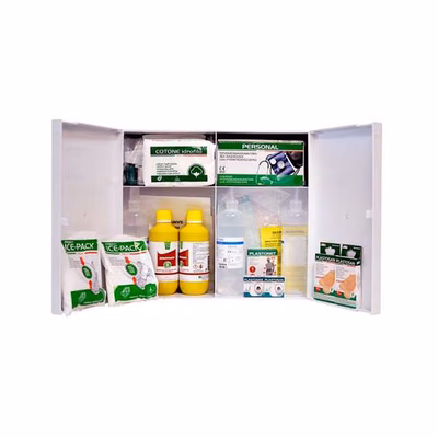 Immagine di Armadietto di plastica pronto soccorso allegato 1 contenuto base